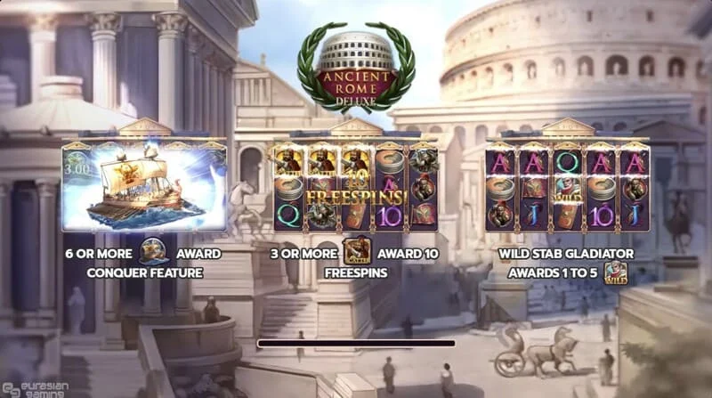 Ancient Rome Deluxe AI - glavni ekran bubnjeva i interfejsa